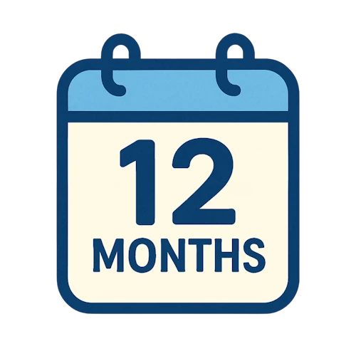 Available after 12 months